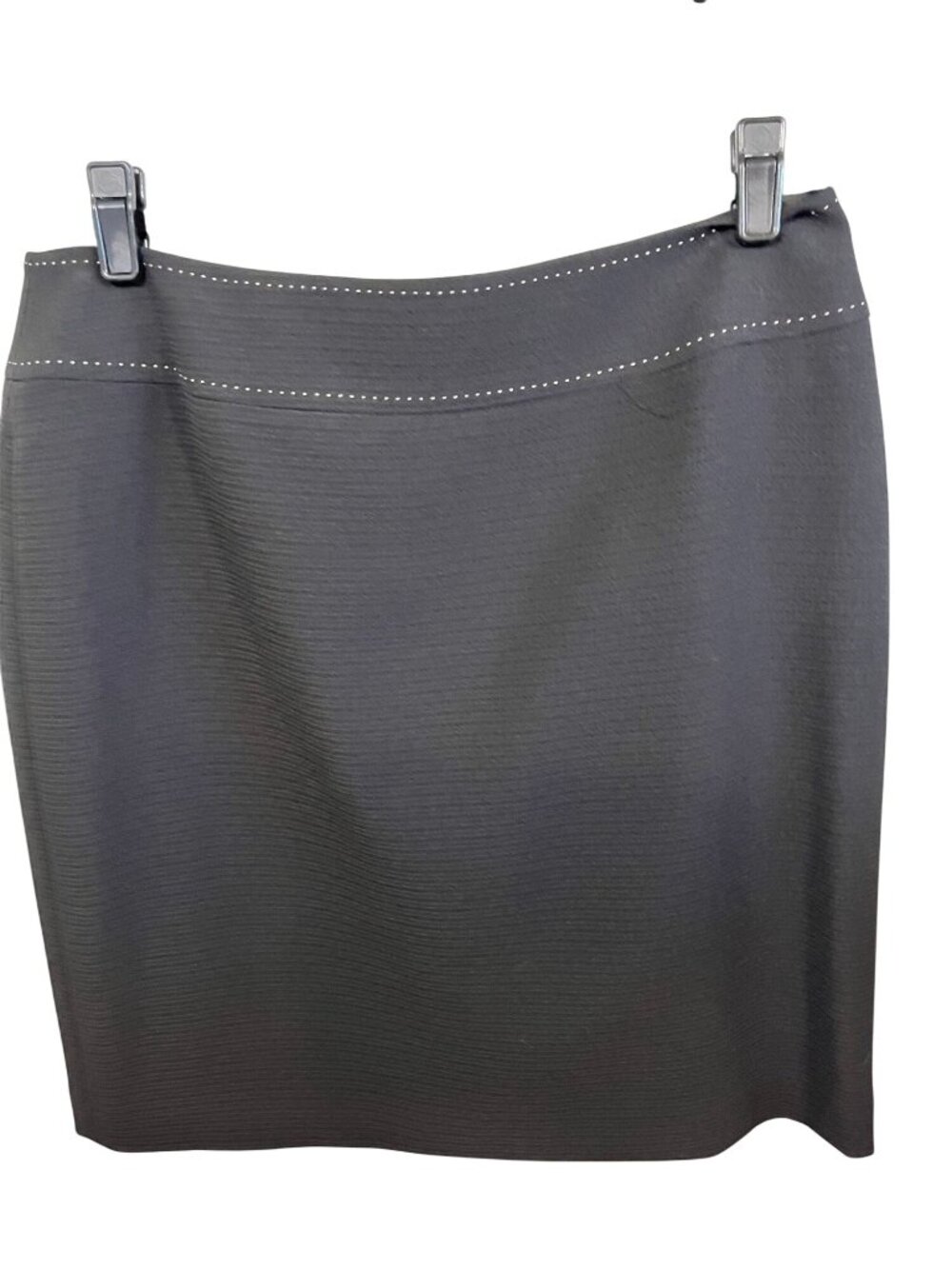 Neutral Skirt Suit Set Black 12P Retro Preppy Mod Classic Chic Minimalist - Picture 9 of 10